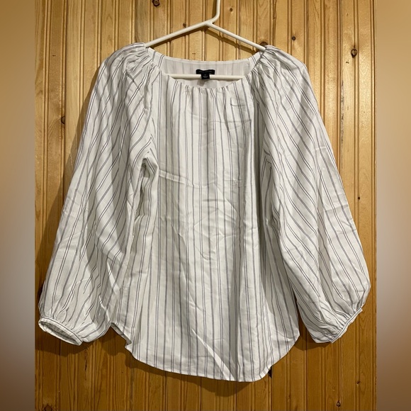 Ann Taylor balloon sleeve white blouse. Women’s size XS. - Picture 1 of 12